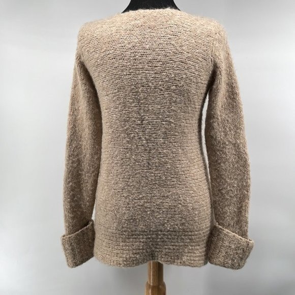 CLUB Monaco neutral wool alpaca blend sweater minimalist warm soft - Picture 8 of 8